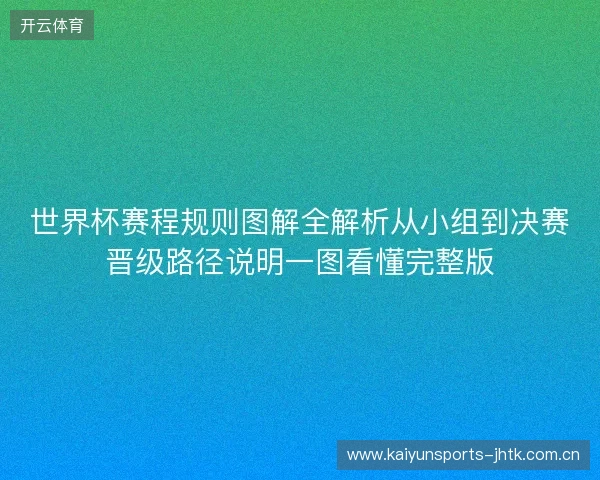 世界杯赛程规则图解全解析从小组到决赛晋级路径说明一图看懂完整版